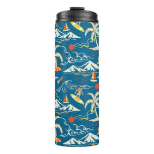 Bouteilles Isothermes Surf tropical île motif à thème