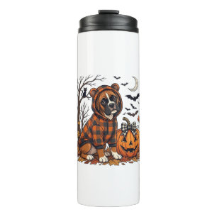 Bouteilles Isothermes Survêtement à carreaux pour chien Boxer Halloween