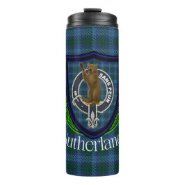 Bouteilles Isothermes Sutherland Scottish Clan Tartan & Crest