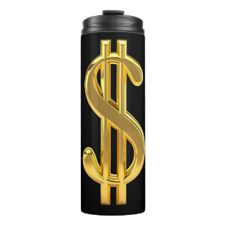 Bouteilles Isothermes Symbole Dollar D'Or