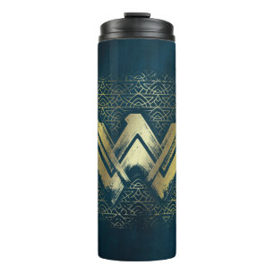 Bouteilles Isothermes Symbole d'or brossé Wonder Woman