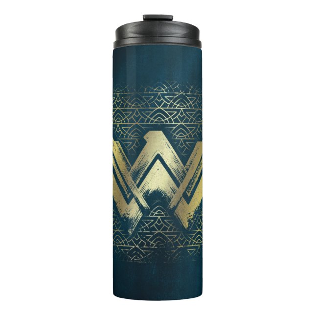 Bouteilles Isothermes Symbole d'or brossé Wonder Woman (Devant)