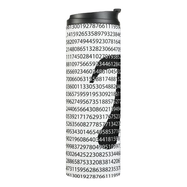 Bouteilles Isothermes Symbole mathématique de jour noir original du (Tourné sur la gauche)