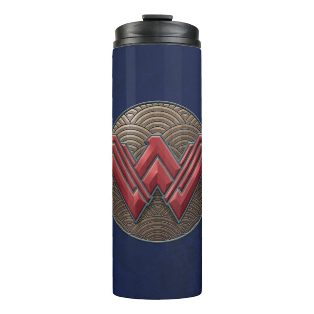 Bouteilles Isothermes Symbole Wonder Woman sur les cercles concentrés (Devant)