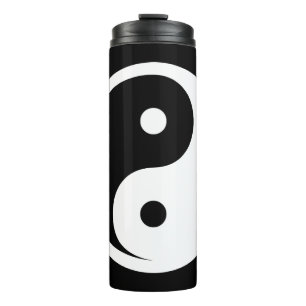 Bouteilles Isothermes Symbole Yin Yang - dessin de tatouage solide 2