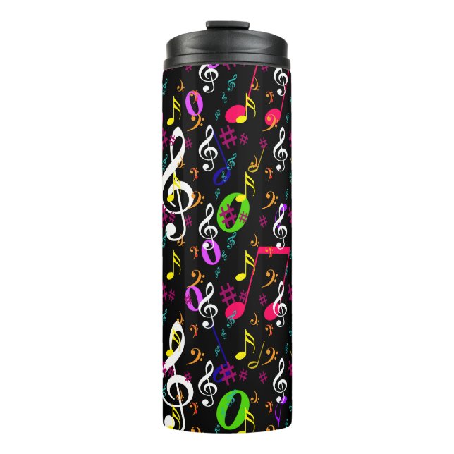 Bouteilles Isothermes Symboles musicaux Design Motif (Devant)