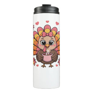 Bouteilles Isothermes t-shirt classique rose kawaii thanksgiving dinde
