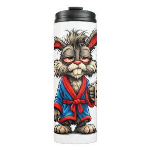 Bouteilles Isothermes T-shirt drôle de lapin grincheux café
