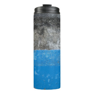 Bouteilles Isothermes Tableau abstrait bleu et blanc