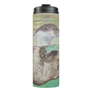 Bouteilles Isothermes Tableau de la loutre de rivière joueuse