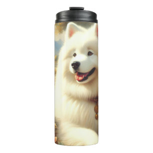 Bouteilles Isothermes Tableau vintage Samoyed Dog