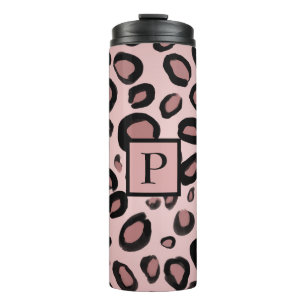 Bouteilles Isothermes Taches imprimées léopard guépard peintes en rose e