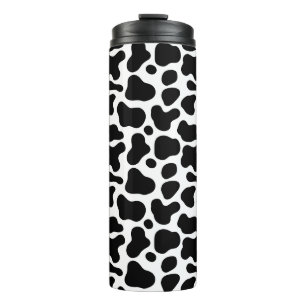Bouteilles Isothermes taches noires et blanches, motif vache