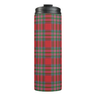 Bouteilles Isothermes Tartan écossais du clan MacBean rouge vert à carre
