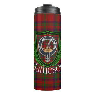 Bouteilles Isothermes Tartan et blason du clan écossais Matheson