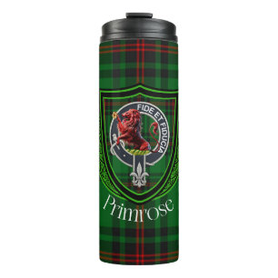 Bouteilles Isothermes Tartan et blason du clan écossais Primrose