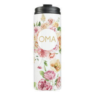 Bouteilles Isothermes Tasse Cadeau Oma Florale