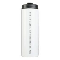 Tasse de voyage isolante Dieu est Lumière Moderne