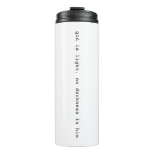 Bouteilles Isothermes Tasse de voyage isolante Dieu est Lumière Moderne
