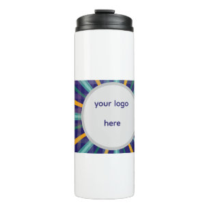 Bouteilles Isothermes Tasse isotherme bleue époustouflante personnalisée
