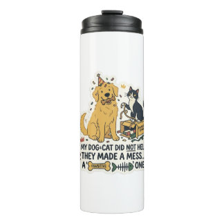Bouteilles Isothermes Tasse Thermique Amusante pour Amoureux de Chiens e