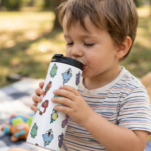 Bouteilles Isothermes Tasse Thermique avec Oiseaux de Dessin Animé Drôle
