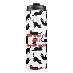 Bouteilles Isothermes Tasse Thermique Chat Noir