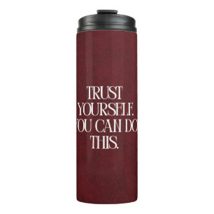 Bouteilles Isothermes Tasse Thermique de Voyage Motivation Marron