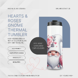 Bouteilles Isothermes Tasse Thermique Gnome Cœurs & Roses