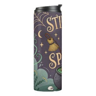Bouteilles Isothermes Tasse Thermique Halloween Sorcière Faisant Bouillo