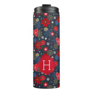 Bouteilles Isothermes Tasse thermique Noël Fleurs & Flocons de neige