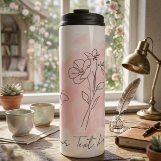 Bouteilles Isothermes Tasse Thermique Papillon Floral