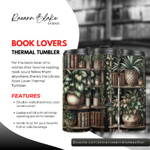 Bouteilles Isothermes Tasse thermique pour amateur de livres de biblioth