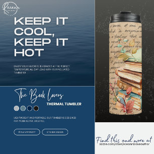 Bouteilles Isothermes Tasse thermique pour amateurs de livres Book Lover