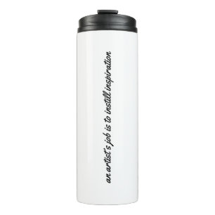 Bouteilles Isothermes Tasse thermique pour le travail d'un artiste