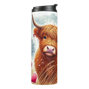 Bouteilles Isothermes Tasse Thermique Vache Highland Velue Saint-Valenti