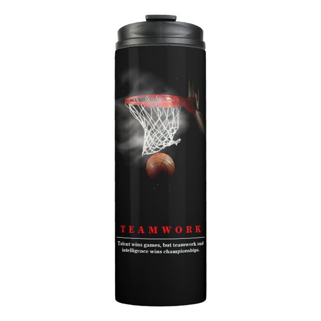 Bouteilles Isothermes Teamwork Basketball Motivational Inspirational (Devant)