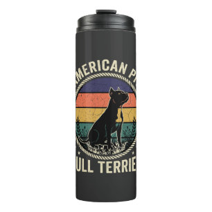 Bouteilles Isothermes Teckkel Pit Bull Américain Vintage Sunset Rope