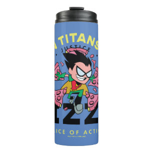 Bouteilles Isothermes Teen Titans Go ! Robin "Truth Justice Pizza"
