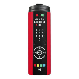 Bouteilles Isothermes Télécommande amusante TV Rouge Noir