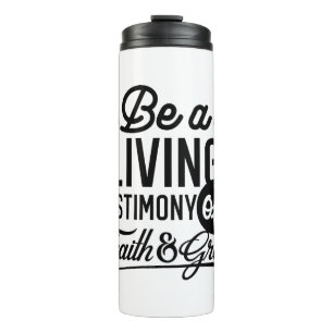 Bouteilles Isothermes Témoignage Vivant Citation Biblique Motivation Chr