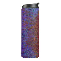 "Tempête neurale" Abstraite" Bleu rouge