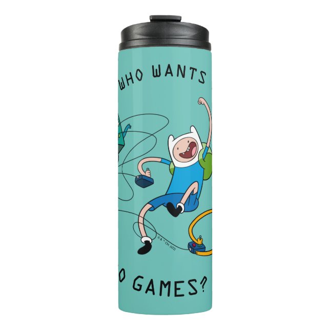 Bouteilles Isothermes Temps d'aventure | Finn & Jake Jouer avec BMO (Devant)