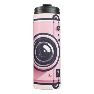 Bouteilles Isothermes Tendance Rose Instantané Shoot Appareil Photo