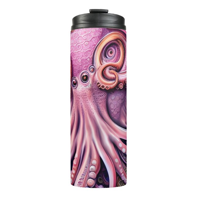 Bouteilles Isothermes Tentacules octopiques roses (Devant)