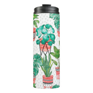 Bouteilles Isothermes Terra cotta Pots Aquarelle Maison Plantes sans cou