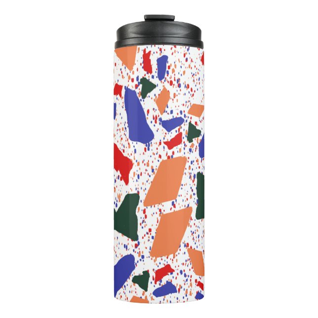 Bouteilles Isothermes Terrazzo Abstrait Art Bold Motif (Devant)