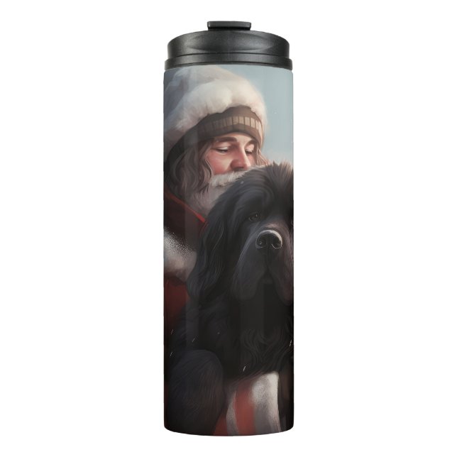 Bouteilles Isothermes Terre-Neuve avec Noël Festif du Père Noël (Devant)