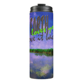 Bouteilles Isothermes Terre Notre maison Blue Summer Ciel et Eau