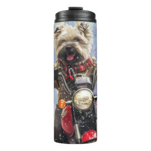 Bouteilles Isothermes Tervueren Terrier Chien à Moto Noël